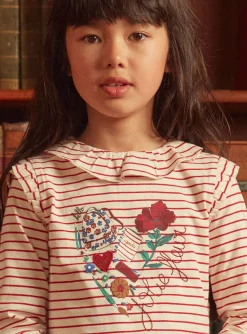 Sergent Major Blouse & T-shirt-T-shirt marinière à volants