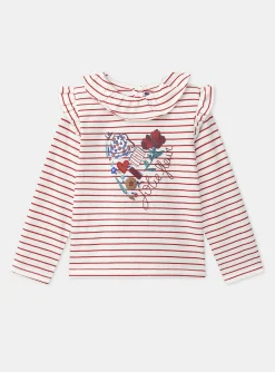 Sergent Major Blouse & T-shirt-T-shirt marinière à volants