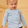 Sergent Major Chemise, T-shirt & Polo-T-shirt marini&egrave;re bleu pastel et &eacute;cru