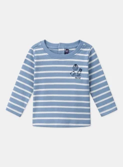 Sergent Major Chemise, T-shirt & Polo-T-shirt marini&egrave;re bleu pastel et &eacute;cru