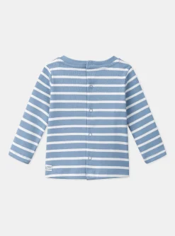 Sergent Major Chemise, T-shirt & Polo-T-shirt marini&egrave;re bleu pastel et &eacute;cru