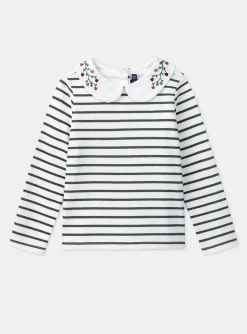 Sergent Major Blouse & T-shirt-T-shirt marinière vert