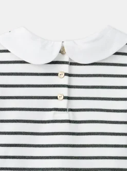 Sergent Major Blouse & T-shirt-T-shirt marinière vert