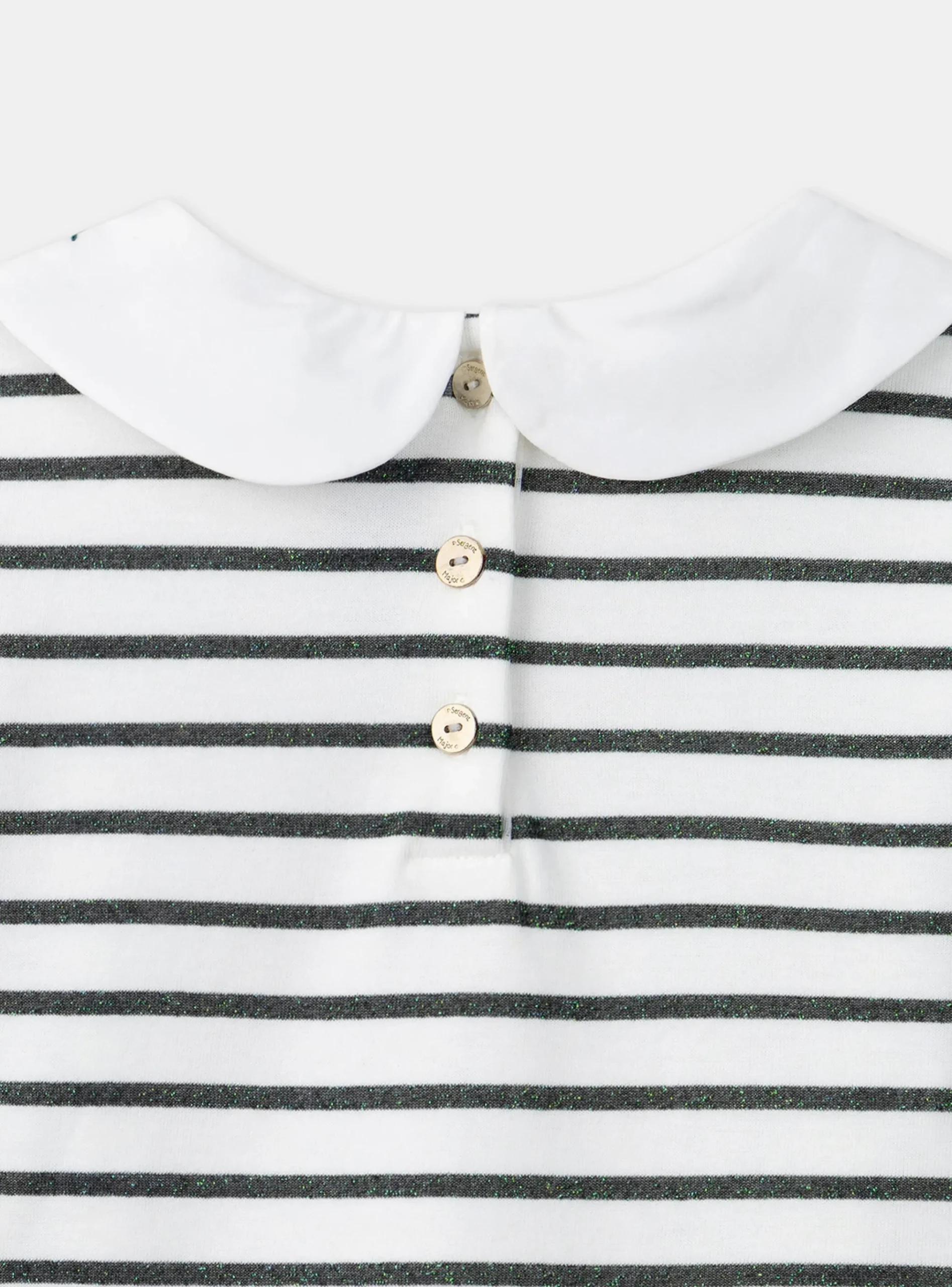 Sergent Major Blouse & T-shirt-T-shirt marinière vert