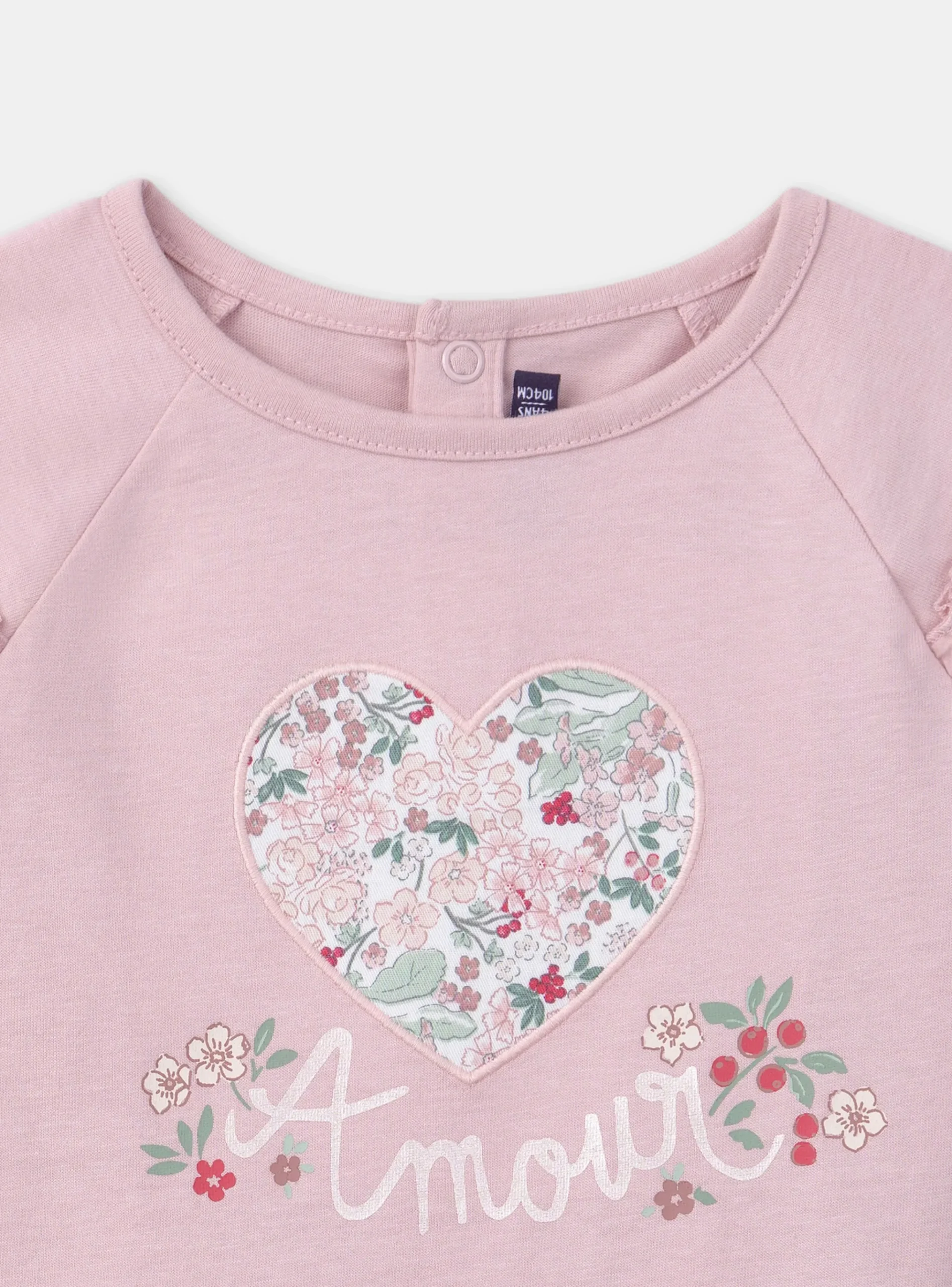 Sergent Major Blouse & T-shirt-T-shirt rose amour