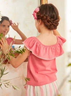 Sergent Major Blouse & T-shirt-T-shirt rose avec &eacute;l&eacute;phant
