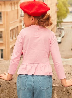Sergent Major Blouse & T-shirt-T-shirt rose barbapapa &agrave; volants