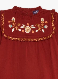 Sergent Major Blouse & T-shirt-T-shirt rouge &agrave; manches longues