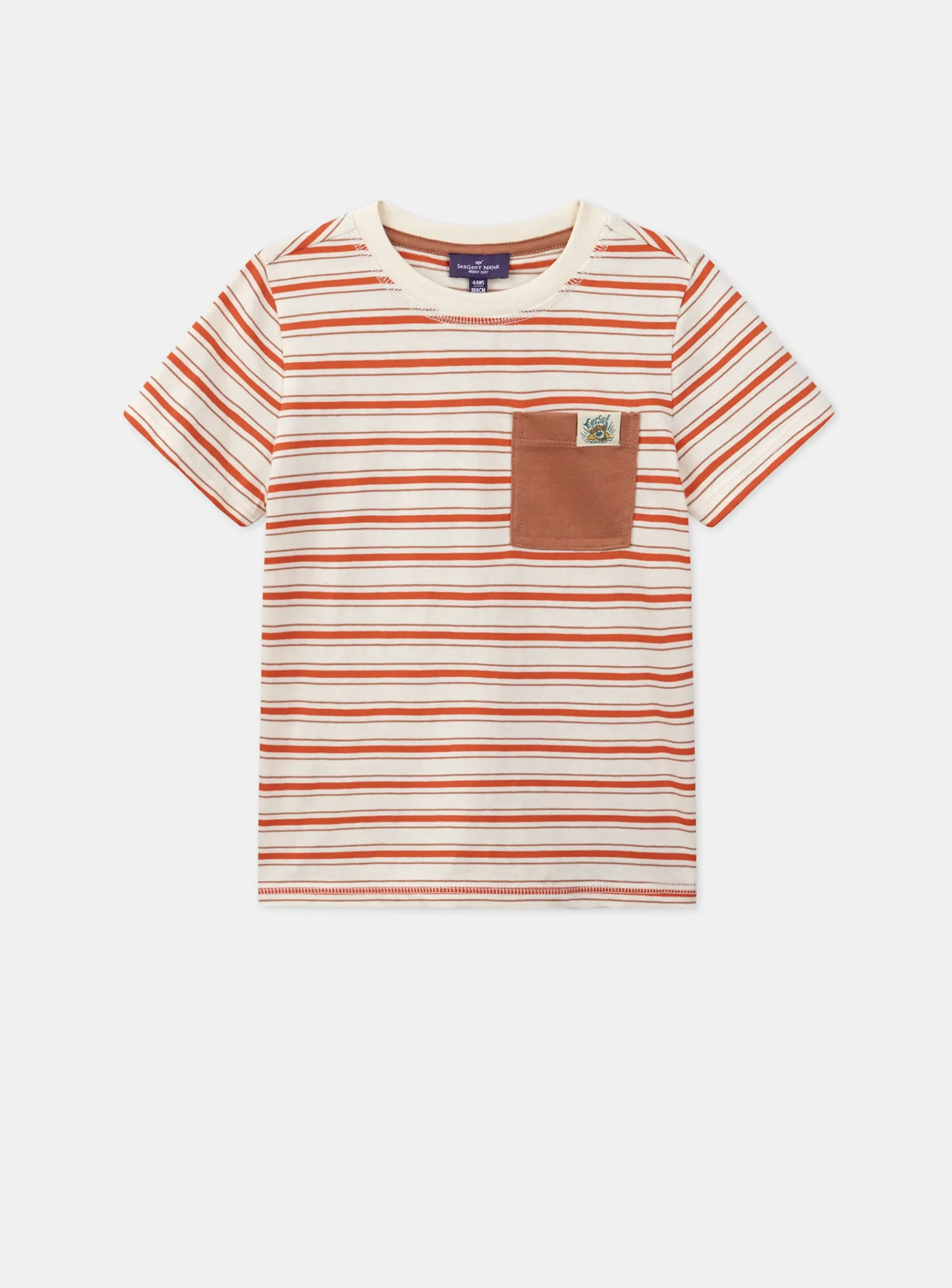 Sergent Major T-shirt & Polo-T-shirt terracotta à poche
