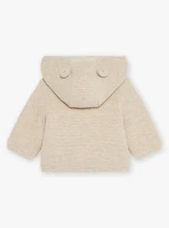 Sergent Major Veste & Cardigan-Veste &agrave; capuche beige en tricot