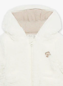 Sergent Major Manteau, Parka & Veste-Veste &agrave; capuche blanc cr&egrave;me