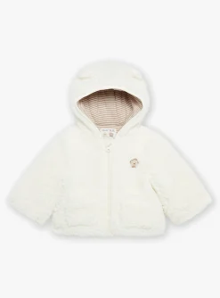Sergent Major Manteau, Parka & Veste-Veste &agrave; capuche blanc cr&egrave;me