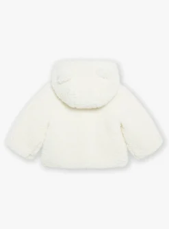 Sergent Major Manteau, Parka & Veste-Veste &agrave; capuche blanc cr&egrave;me