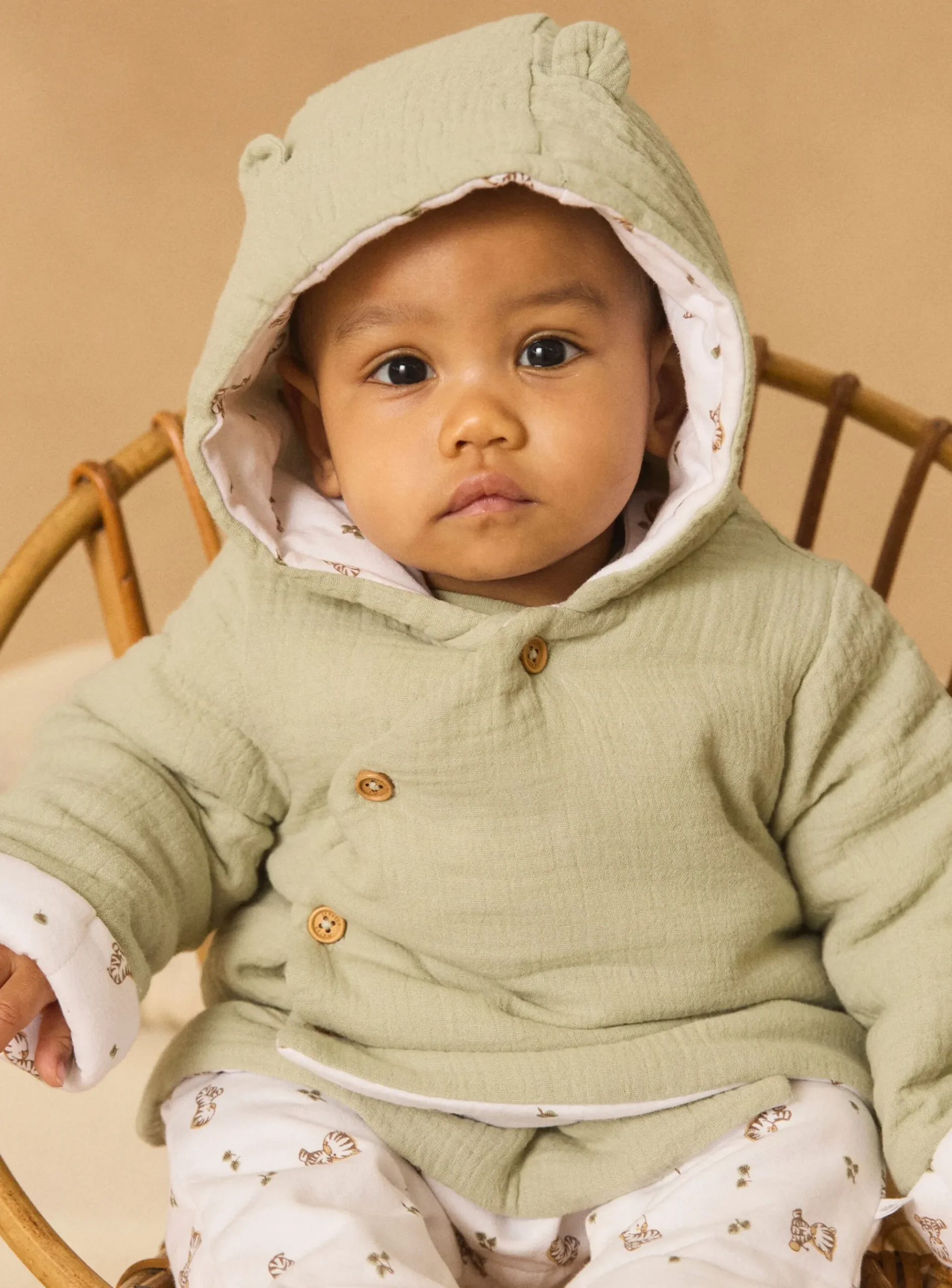 Sergent Major Veste & Cardigan-Veste à capuche en gaze de coton et jersey