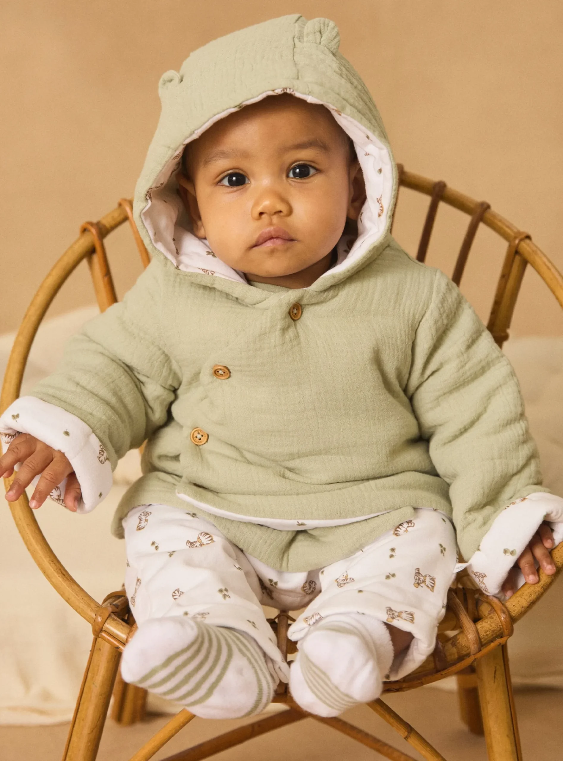 Sergent Major Veste & Cardigan-Veste à capuche en gaze de coton et jersey