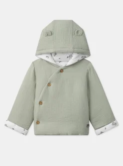 Sergent Major Veste & Cardigan-Veste à capuche en gaze de coton et jersey
