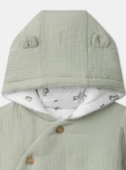 Sergent Major Veste & Cardigan-Veste à capuche en gaze de coton et jersey
