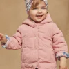 Sergent Major Manteau, Parka & Veste-Veste &agrave; capuche r&eacute;versible vieux rose