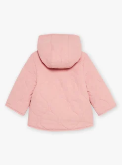 Sergent Major Manteau, Parka & Veste-Veste &agrave; capuche r&eacute;versible vieux rose