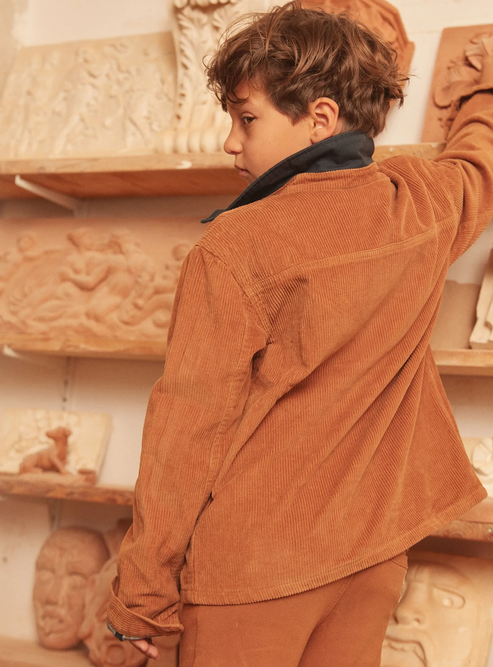 Sergent Major Manteau, Parka & Veste-Veste Côtelé