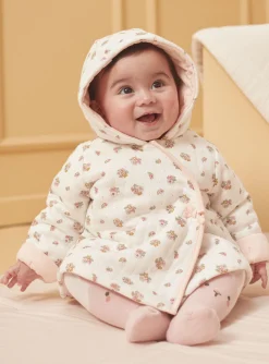 Sergent Major Veste & Cardigan-Veste de naissance &agrave; capuche &eacute;crue en tubique