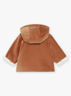 Sergent Major Veste & Cardigan-Veste de naissance caramel en velours c&ocirc;tel&eacute;