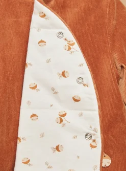 Sergent Major Veste & Cardigan-Veste de naissance caramel en velours c&ocirc;tel&eacute;