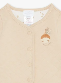 Sergent Major Veste & Cardigan-Veste r&eacute;versible beige et &eacute;cru en tubique et jersey